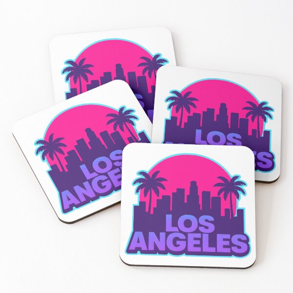 Item preview, Los Angeles Retro 80s Skyline designed and sold by Dhenin Studio.