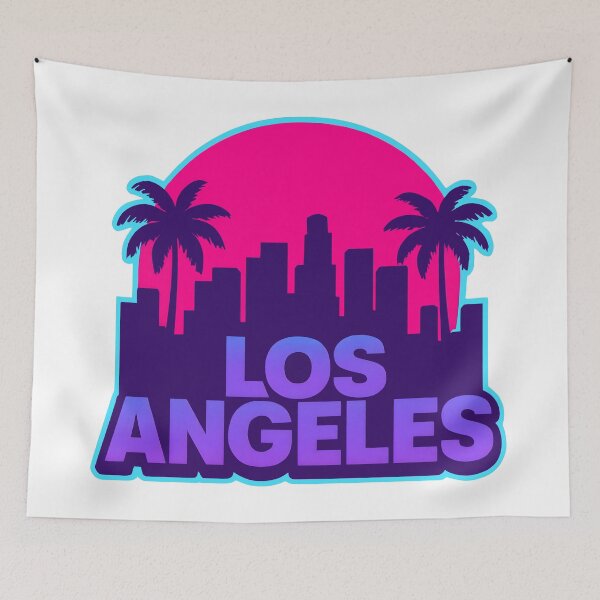 Item preview, Los Angeles Retro 80s Skyline designed and sold by Dhenin Studio.