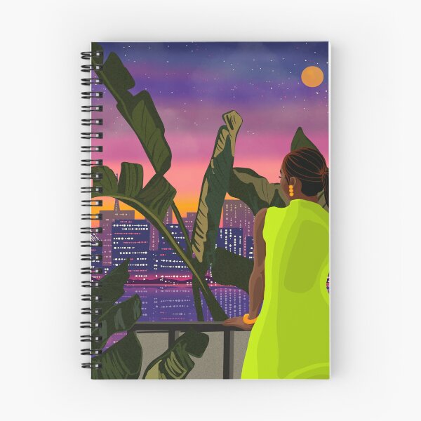 Item preview, Tropical Miami Girl Up All Night Cityscape designed and sold by Karla Star.