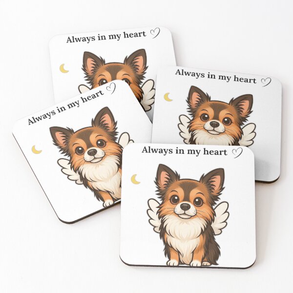 Item preview, Cute Angel Dog | Always In My Heart Pet Memorial Art designed and sold by lunadesignsmoon.