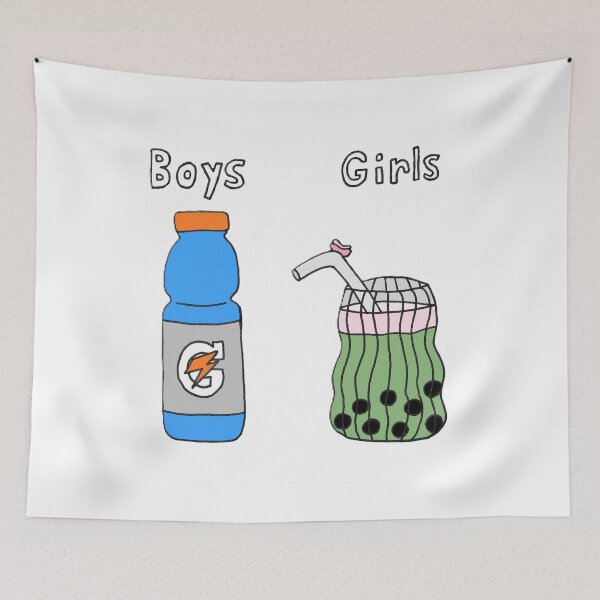 Item preview, Boys vs. girls drinks Design designed and sold by Lulu Sparkles ♡.