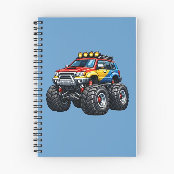 Item preview, Colorful Monster Truck SUV Cartoon Illustration designed and sold by digitalbob60.