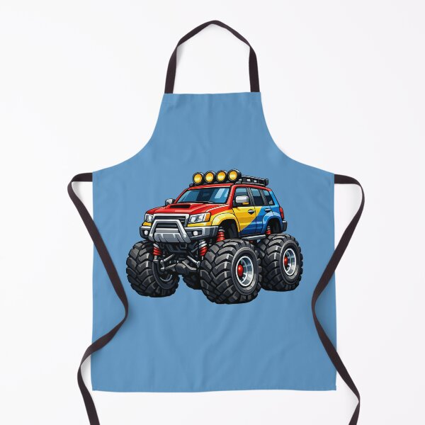 Item preview, Colorful Monster Truck SUV Cartoon Illustration designed and sold by digitalbob60.