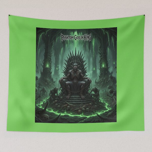 Item preview, Phantom Goblin King Neon Green on Throne designed and sold by Kglitch.