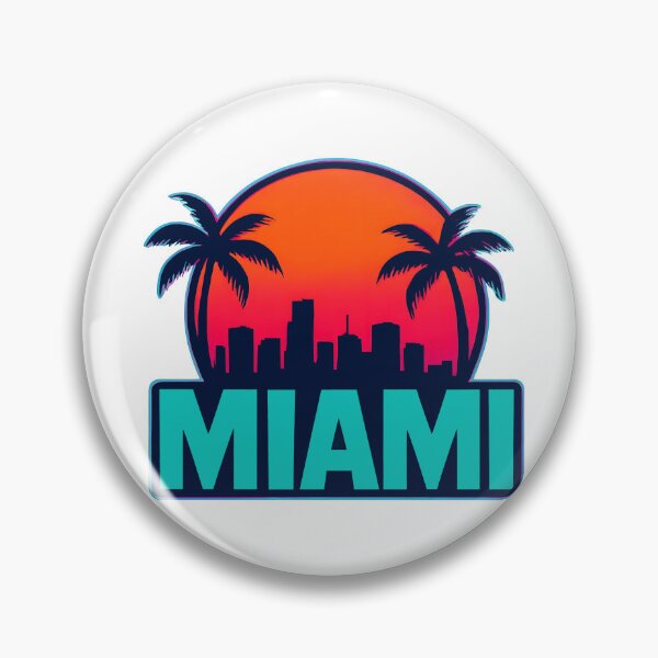 Item preview, Miami Retro 80s Skyline designed and sold by Dhenin Studio.