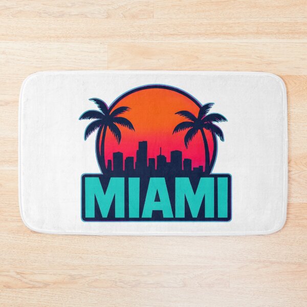 Item preview, Miami Retro 80s Skyline designed and sold by Dhenin Studio.