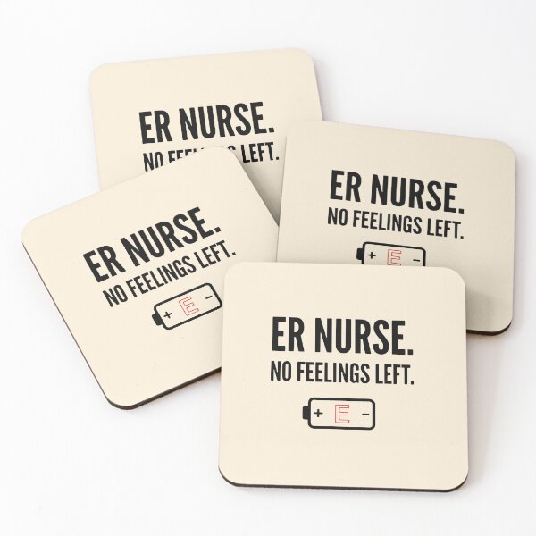 Item preview, ER Nurse No Feeling Left Funny Dark Humor Gift Design designed and sold by Dantin.