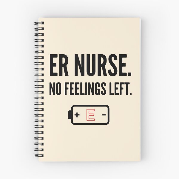 Item preview, ER Nurse No Feeling Left Funny Dark Humor Gift Design designed and sold by Dantin.