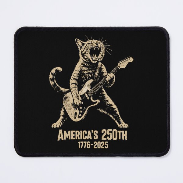 Item preview, America's 250th cat Playing Guitar Retro Vintage designed and sold by Kladhadredo.