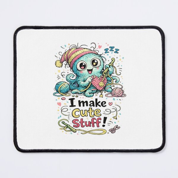 Item preview, I Make Cute Stuff | Funny Crochet & Craft Lover Design | Cute Maker Gift designed and sold by EverStitchStudio ★★★★★.