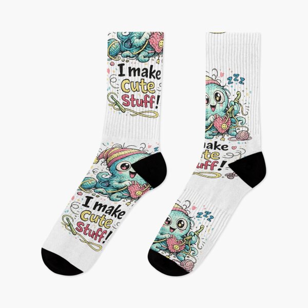 Item preview, I Make Cute Stuff | Funny Crochet & Craft Lover Design | Cute Maker Gift designed and sold by EverStitchStudio ★★★★★.