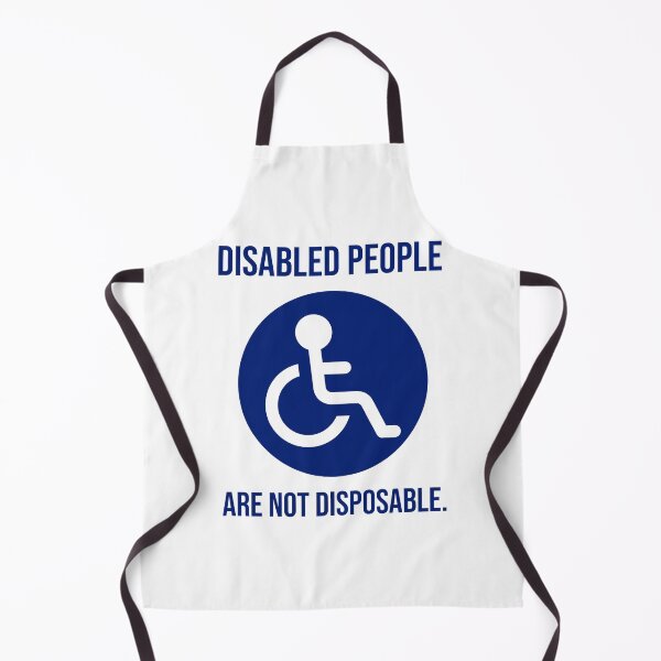 Item preview, Disabled people are not disposable.  designed and sold by Rachel the Artist .