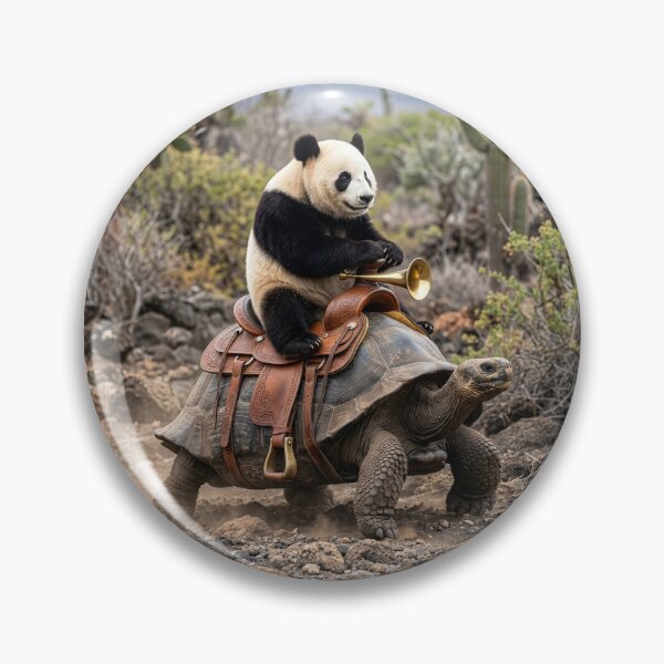 Item preview, Panda Rides a Tortoise Through the Desert designed and sold by Tridentulus.