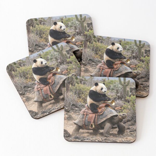 Item preview, Panda Rides a Tortoise Through the Desert designed and sold by Tridentulus.