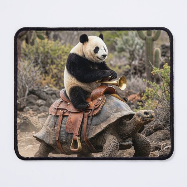 Item preview, Panda Rides a Tortoise Through the Desert designed and sold by Tridentulus.