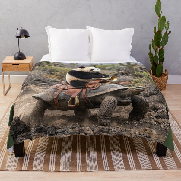 Item preview, Panda Rides a Tortoise Through the Desert designed and sold by Tridentulus.