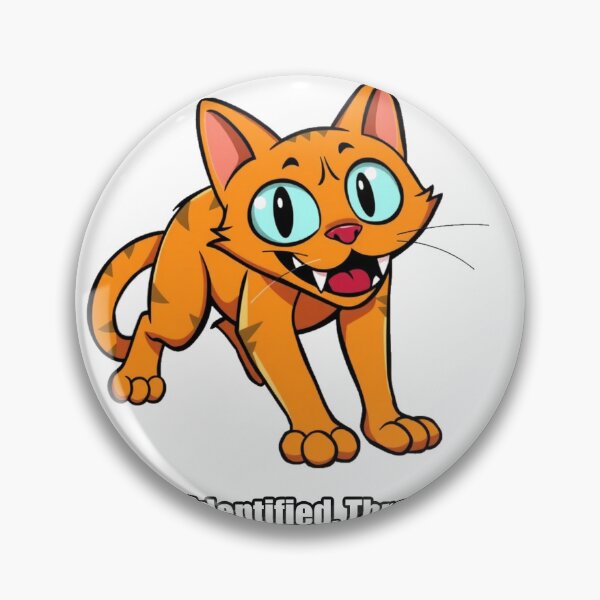 Item preview, Orange Cat Sticker - Threat Identified Threat Dust - Funny Cat Gift designed and sold by pawdrops.