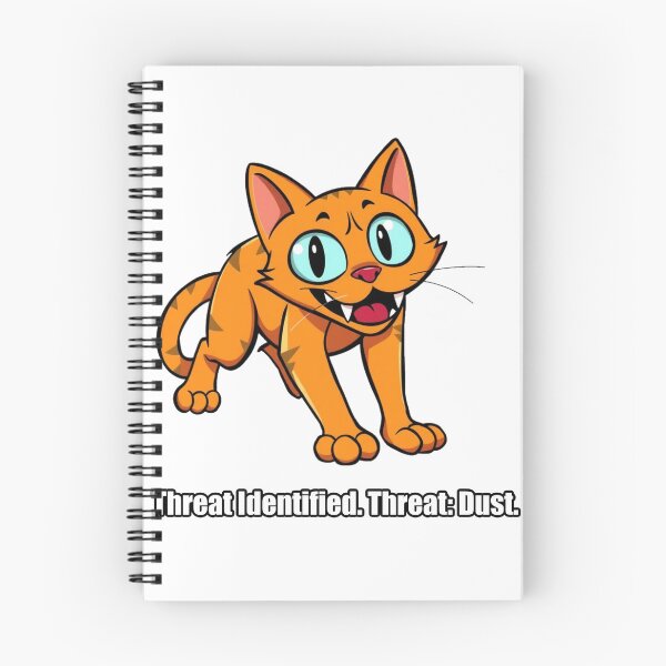 Item preview, Orange Cat Sticker - Threat Identified Threat Dust - Funny Cat Gift designed and sold by pawdrops.