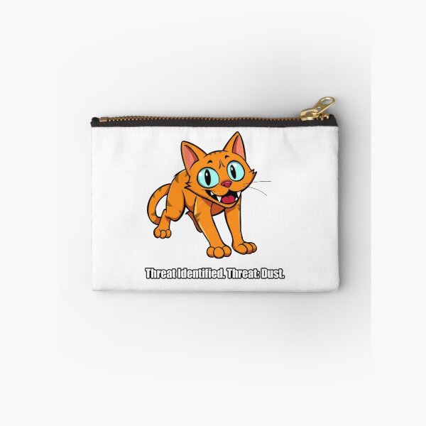 Item preview, Orange Cat Sticker - Threat Identified Threat Dust - Funny Cat Gift designed and sold by pawdrops.
