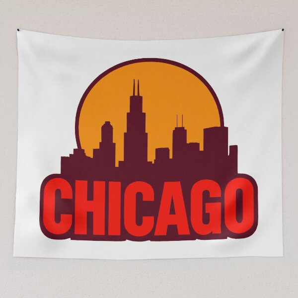 Item preview, Chicago Retro 80s Skyline designed and sold by Dhenin Studio.