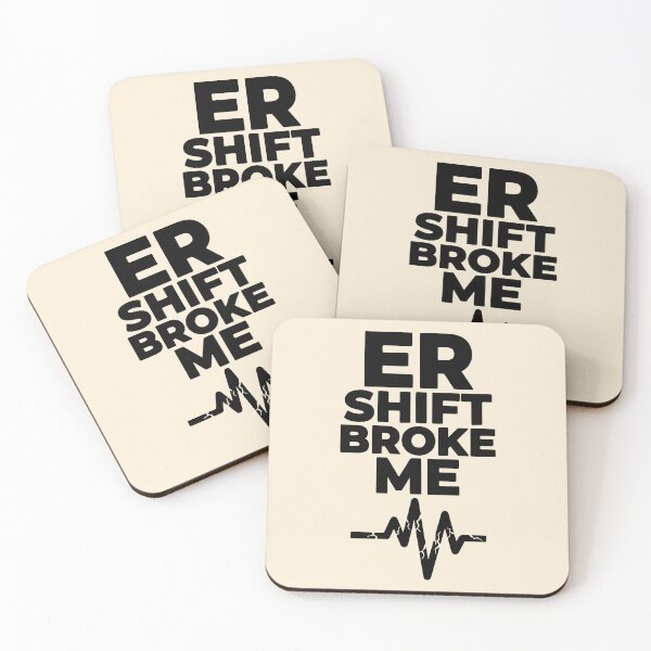 Item preview, ER Shift Broke Me Post Shift Nurse Humor Gift Design designed and sold by Dantin.