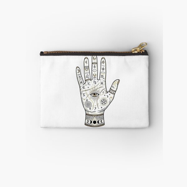 Item preview, Mystical Palmistry Hand with Evil Eye and Astrology Symbols designed and sold by Northern Glow Art.