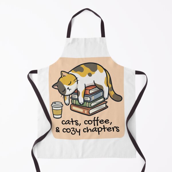 Item preview, Cats, Coffee, and Cozy Chapters designed and sold by stickwithkari.