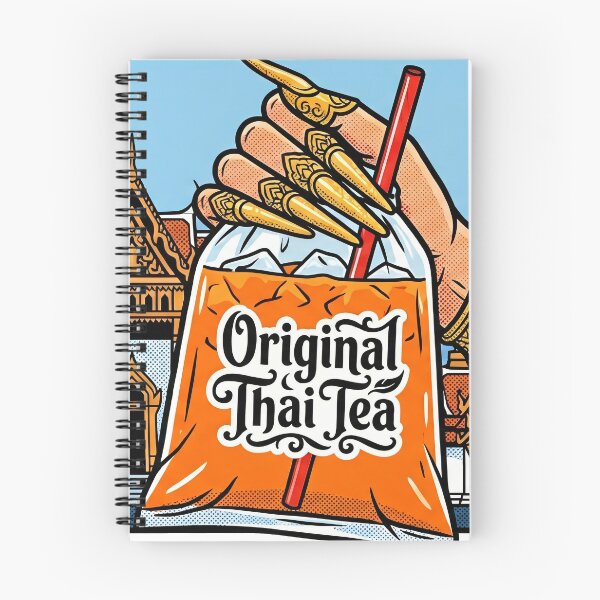 Item preview, "Original Thai Iced Tea Street Food Pop Art" designed and sold by SiamSuay Studio..