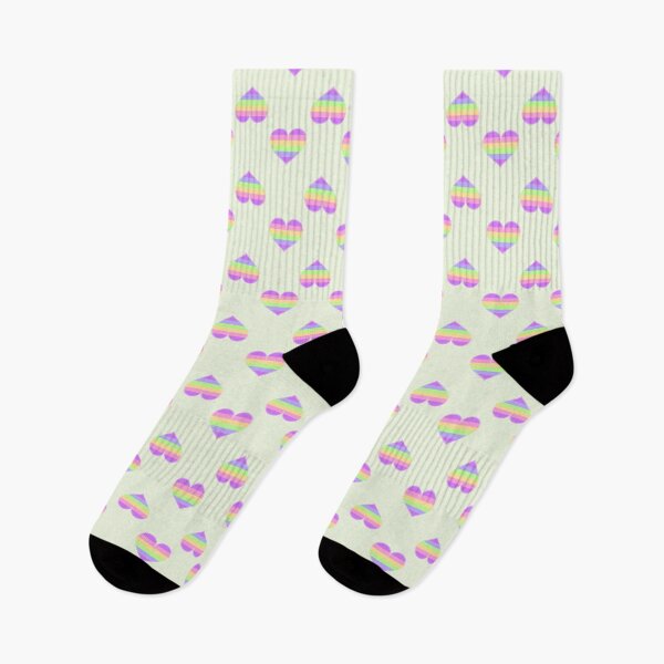 Item preview, Gay Rainbow Pastel Pride Heart [Green Edition] designed and sold by Roxzania.