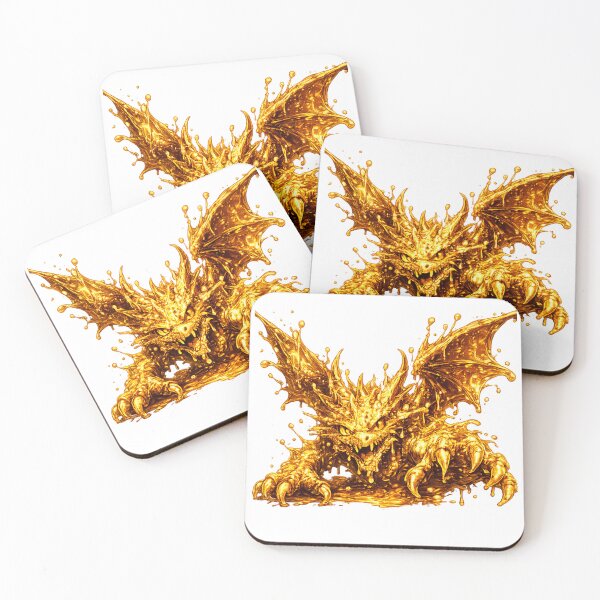 Item preview, Slime Gold Dragon  designed and sold by Monster Daze.