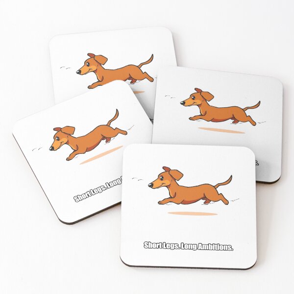 Item preview, Dachshund Sticker - Short Legs Long Ambitions - Funny Dachshund Gift designed and sold by pawdrops.