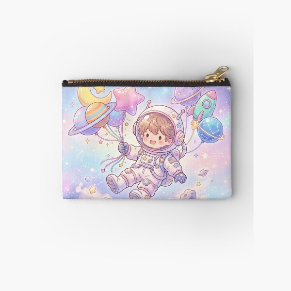 Item preview, Cute Chibi Astronaut in Pastel Space - Whimsical Kids Art designed and sold by MemoMetaverse.