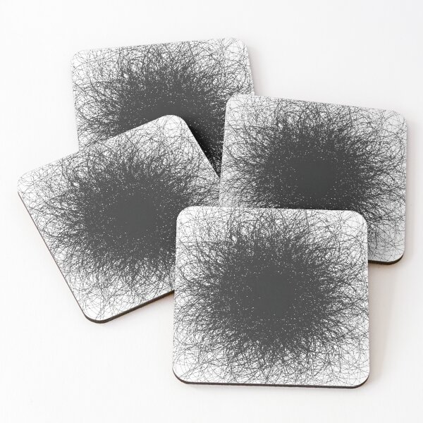 Item preview, Abstract Dark Scribble Texture Minimalist Art designed and sold by LuxPrintLab.