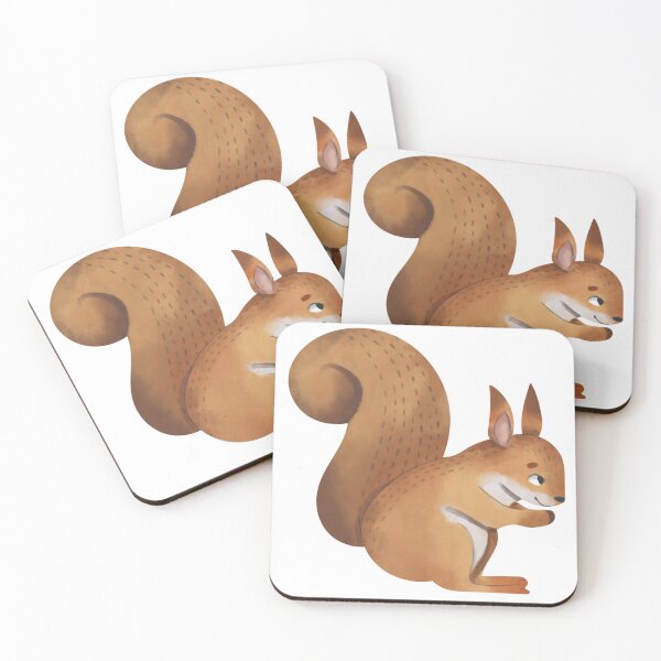 Item preview, Cute Squirrel Sitting Illustration designed and sold by DailyDoodlesBySumbul.