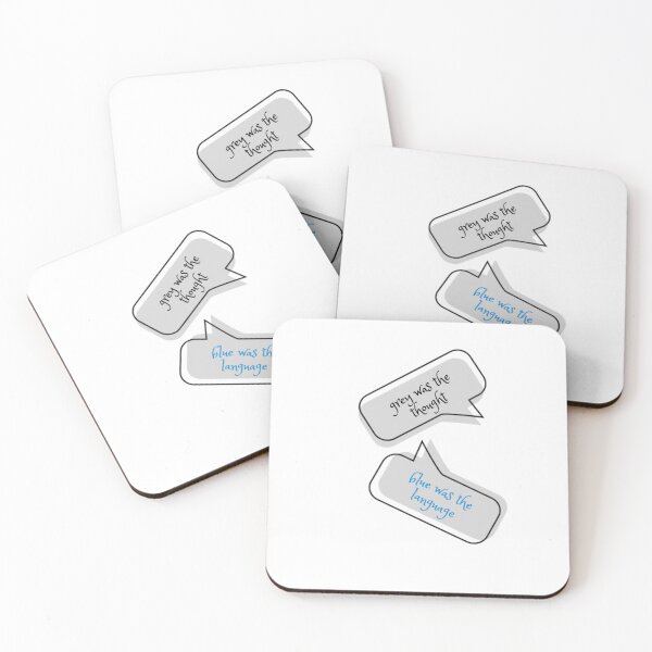 Item preview, Blue grey slogan thought bubble designed and sold by WildLadyWood.