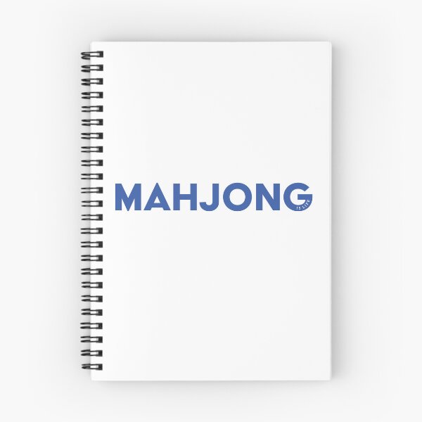 Item preview, Mahjong is Life - blue text designed and sold by vickeyweiss.