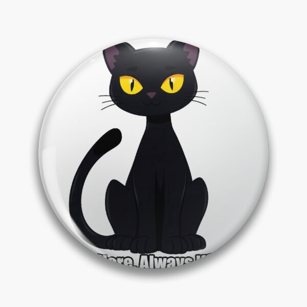 Item preview, Black Cat Sticker - Always Here Always Watching - Funny Black Cat Gift designed and sold by pawdrops.