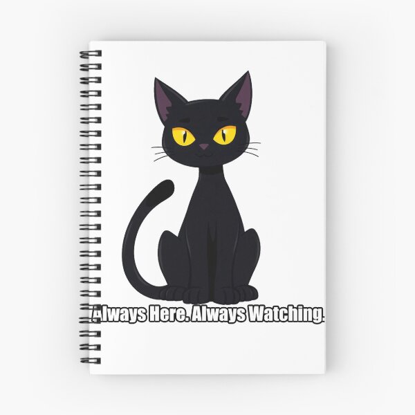Item preview, Black Cat Sticker - Always Here Always Watching - Funny Black Cat Gift designed and sold by pawdrops.