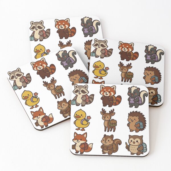 Item preview, Cute Study Animals Sticker Pack | Kawaii animal Book Lover & Student Aesthetic Back To School Stickers designed and sold by Art IN Pack.