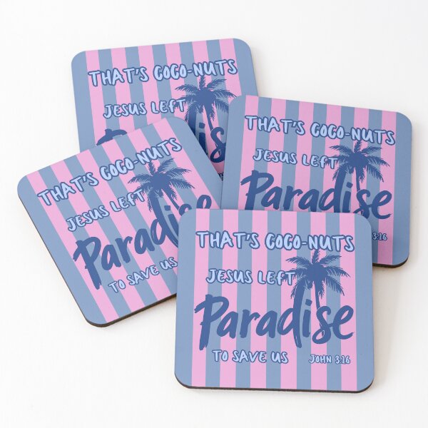 Item preview, That's Coconuts Jesus Loves and Saves John 3:16 Tropical Beach Summer Paradise Palm Tree designed and sold by Forevermore.