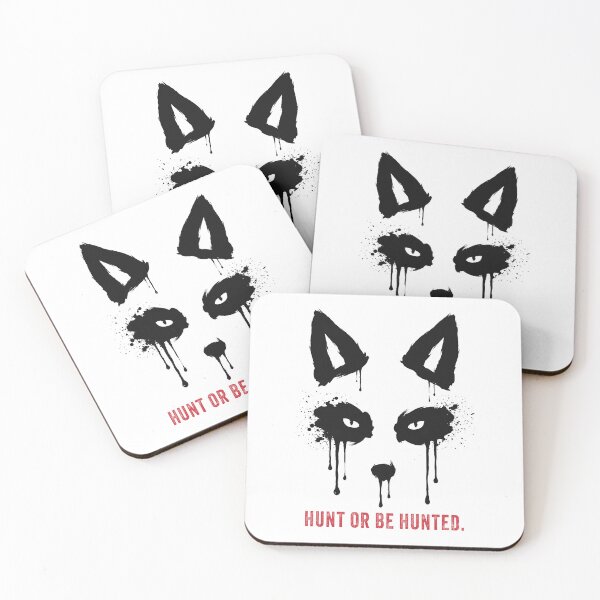 Item preview, Bleed Wild Fox Ink Drip Dark Wildlife Art designed and sold by cabana.space.