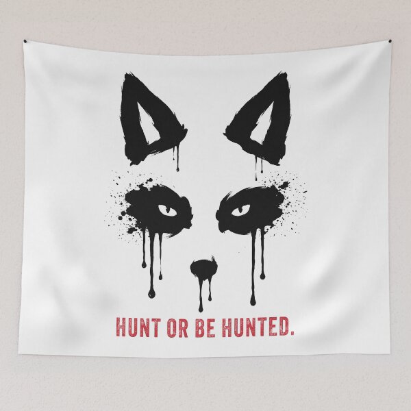 Item preview, Bleed Wild Fox Ink Drip Dark Wildlife Art designed and sold by cabana.space.