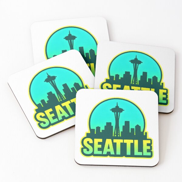 Item preview, Seattle Retro 80s Skyline designed and sold by Dhenin Studio.