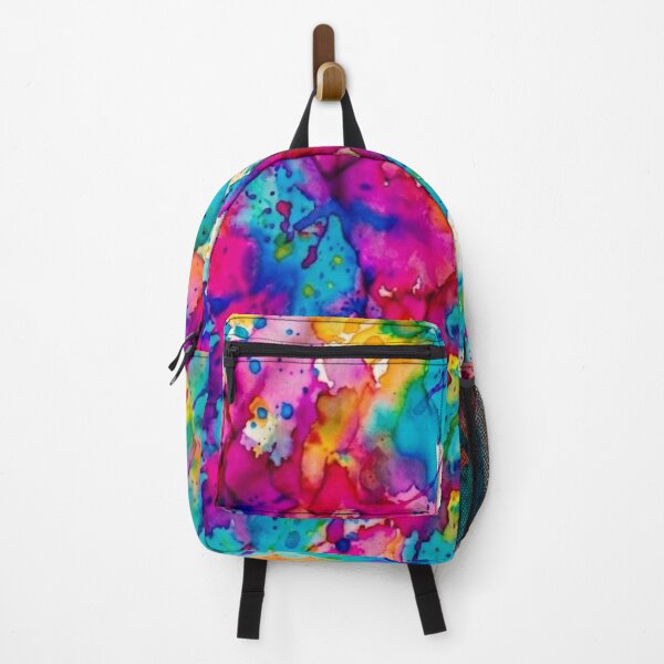 Item preview, Vibrant Rainbow Ink Splash Abstract Pattern designed and sold by CozyHavenStudio.
