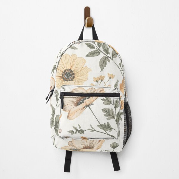 Item preview, Vintage Wildflower Botanical Pattern | Cottagecore Floral Seamless Design | Neutral Beige Flowers designed and sold by MoodLay.