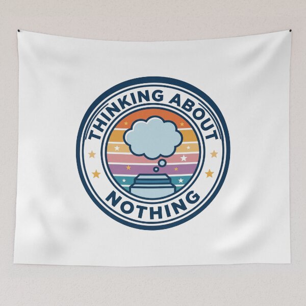 Item preview, Retro Thinking About Nothing designed and sold by CAMEROVE.