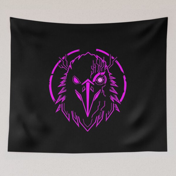 Item preview, Neon Cyber Raven | Cyberpunk Bird Graphic T-Shirt designed and sold by Neon_Ronin.