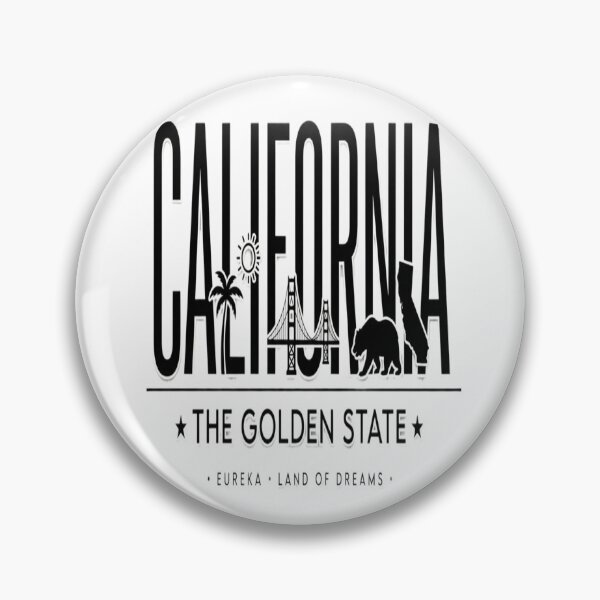 Item preview, California Golden State Typography - Bear Bridge Poppy Art designed and sold by Printing-Lab-Co.