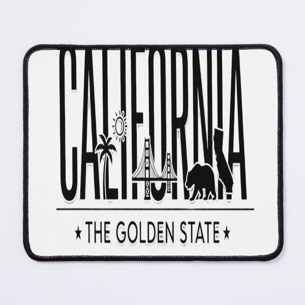 Item preview, California Golden State Typography - Bear Bridge Poppy Art designed and sold by Printing-Lab-Co.