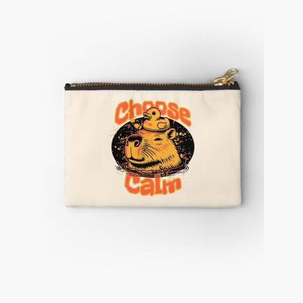 Item preview, Choose Calm Cute Capybara with Rubber Duck Relaxing Bath Design designed and sold by Sachie's Studio.
